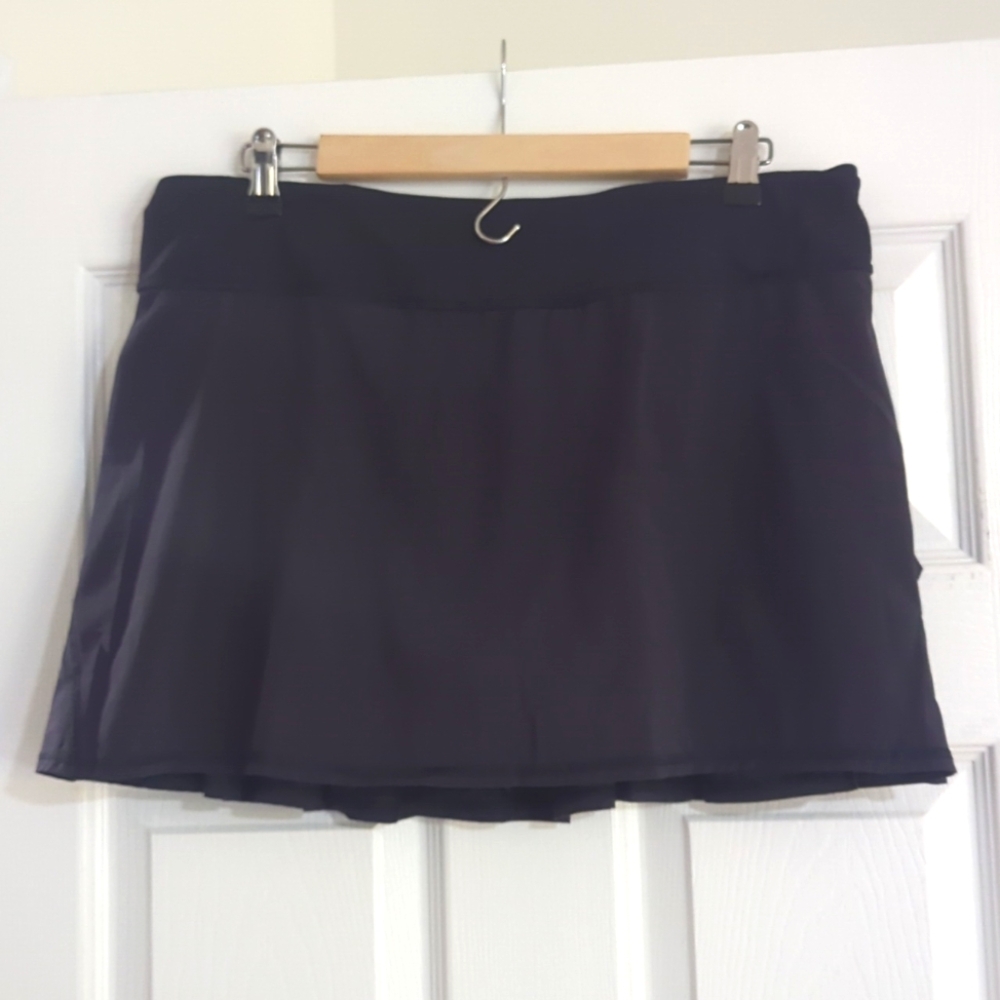 Lululemon Athletica Black Skort, Size 10